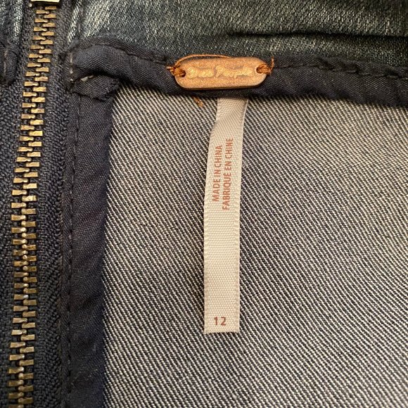 Free People Modern Femme Denim Stretch Skirt - 12 - Picture 8 of 8